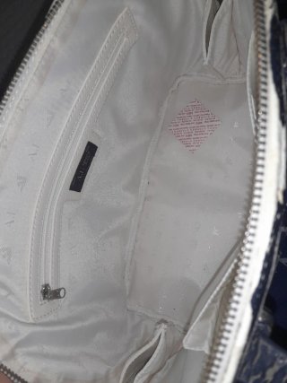 Bolso AJ Armani Jeans Vintage Azul marine con tara