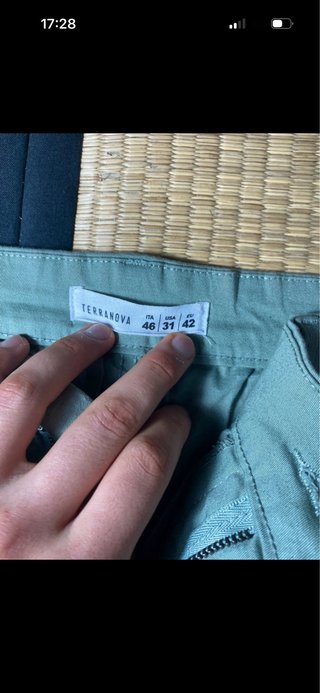 Pantalone skinny Terranova verdi