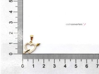 colgante oro 18k con piedra con circonita