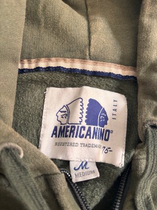 Sudadera Americanino cremallera verde hombre