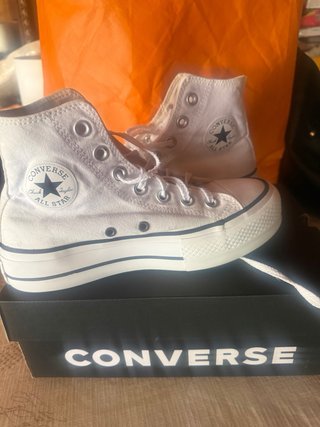 Converse Plataforma Blancas Talla 38