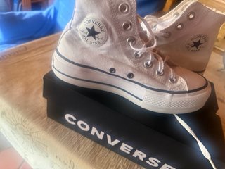 Converse Plataforma Blancas Talla 38