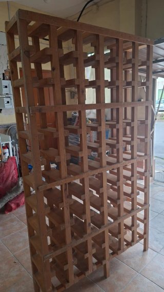 Botellero de madera
