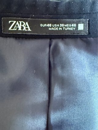 Traje Zara Slim Fit azul marino