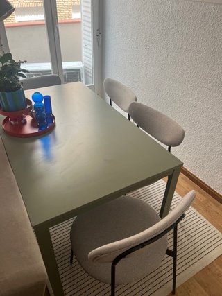 Mesa comedor verde Ikea Vihals