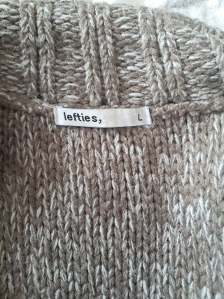 Chaleco de punto gris talla L