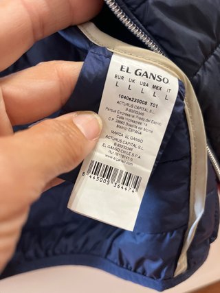Chaleco El Ganso Azul Marino Talla L