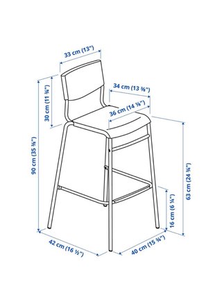 Taburete Stig de IKEA - 4 Uds.