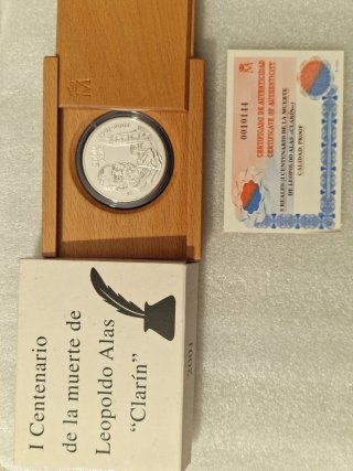 2000 pesetas del año 2001,  centenario Muerte Leop