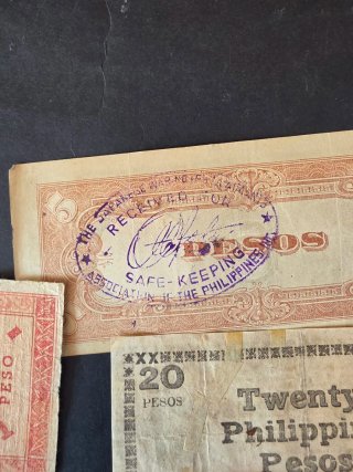 Conjunto de billetes de Filipinas 2 Guerra Mundial
