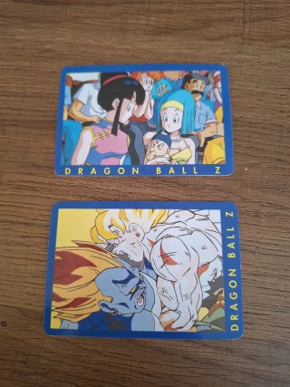 Colección Cartas Dragon Ball Z azul y Serie 2