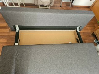 Sofá Cama ÄLVDALEN 3 Plazas Gris Oscuro
