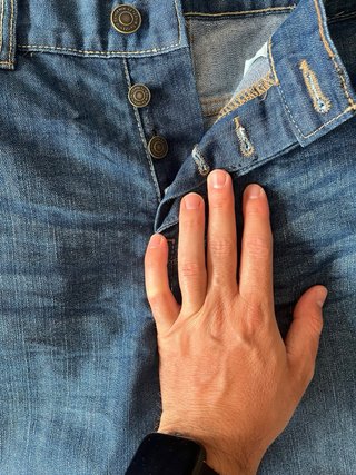 Pantalones cortos vaqueros azules