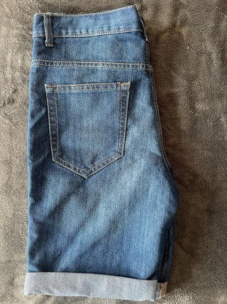 Pantalones cortos vaqueros azules