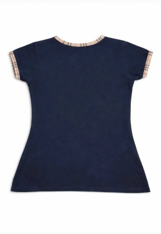 Camiseta Burberry M Azul Marino Check