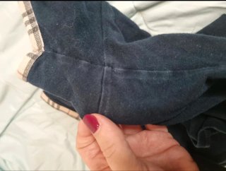 Camiseta Burberry M Azul Marino Check