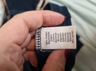 Camiseta Burberry M Azul Marino Check