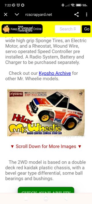 Coche RC KYOSHO hilux