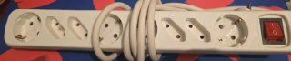 Regleta 8 enchufes con interruptor