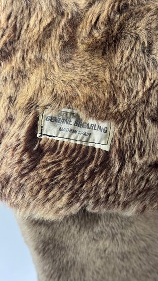 Abrigo largo de pelo sintético