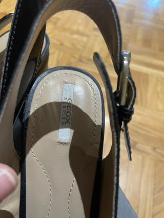 Sandali Geox neri tacco alto