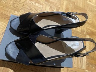 Sandali Geox neri tacco alto