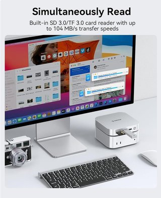Docking station 9 en 1 Mac Mini M4 slot SSD NUEVO