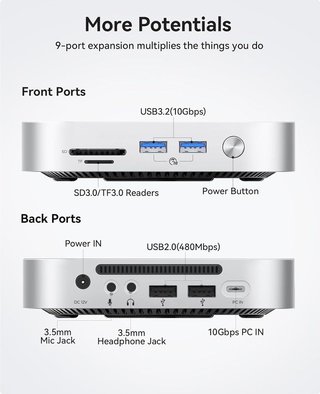 Docking station 9 en 1 Mac Mini M4 slot SSD NUEVO