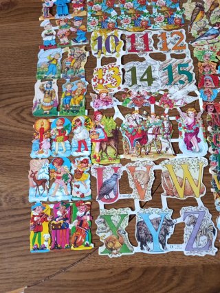 Lote de cromos troquelados vintage