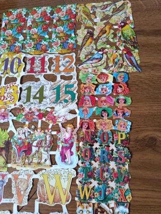 Lote de cromos troquelados vintage