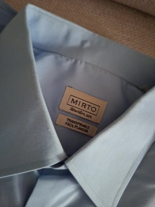 Camisas Mirto Talla 8 Azul y Blanco
