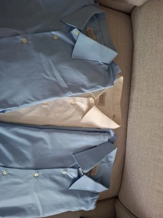 Camisas Mirto Talla 8 Azul y Blanco