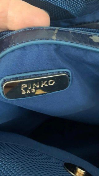 Borsa Pinko Blu con Paillettes