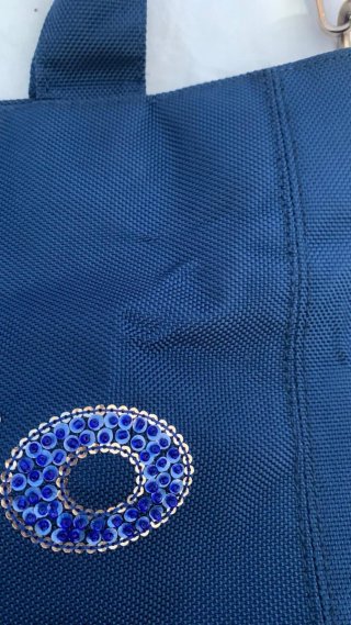 Borsa Pinko Blu con Paillettes