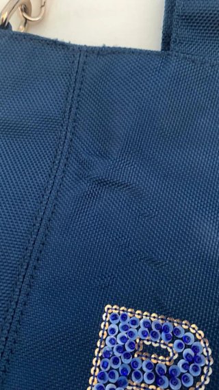 Borsa Pinko Blu con Paillettes