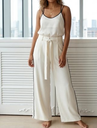 Conjunto top y pantalón blanco