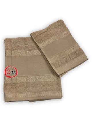 Set 2 Asciugamani Aida Vingi Blu Cotone