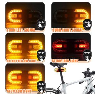 Luz trasera bicicleta con mando a distancia