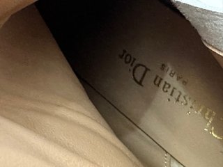 Botines Dior Blanco Tacón Dorado