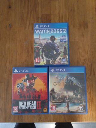 PS4 Juegos: Watch Dogs 2, Red Dead Redemption 2, A