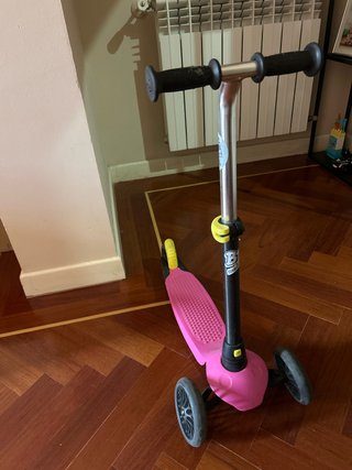 Patinete 3 ruedas rosa Decathlon