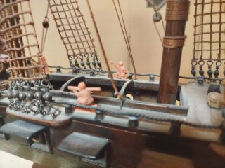 Maqueta Barco Madera Vintage