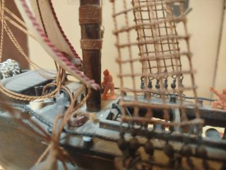Maqueta Barco Madera Vintage