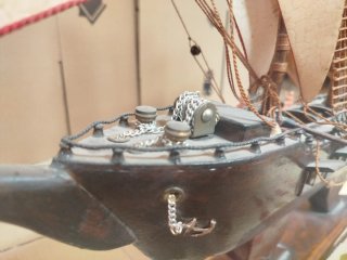 Maqueta Barco Madera Vintage