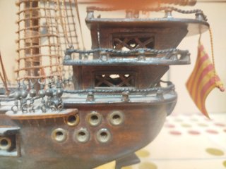 Maqueta Barco Madera Vintage