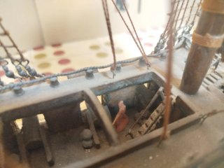 Maqueta Barco Madera Vintage