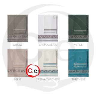 Set 6 Asciugamani VINGI Emma spugna doppia