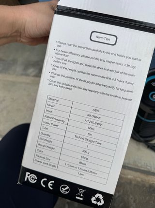 Lámpara Antimosquitos osaloe Negra y Azul