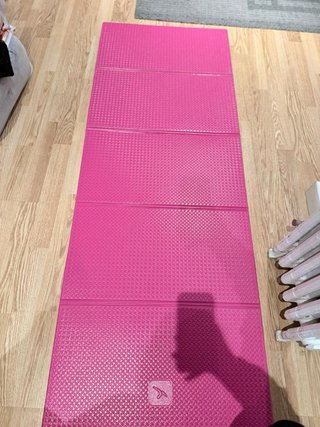 Esterilla Fitness Plegable Rosa