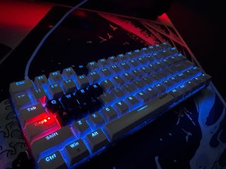 Teclado Mecánico Led AJAZZ Blanco y Azul